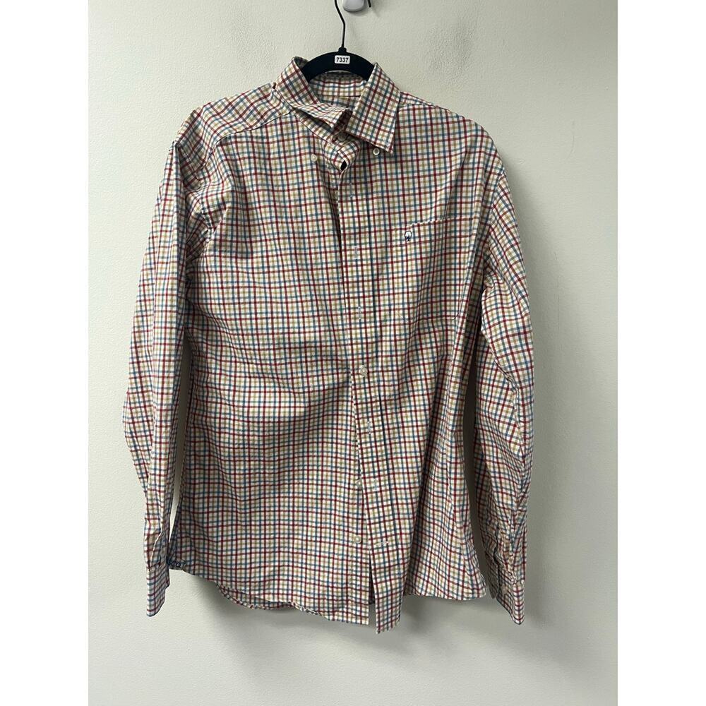 Southern Shirt Multi Color Gingham Long Sleeve Button Up Size M